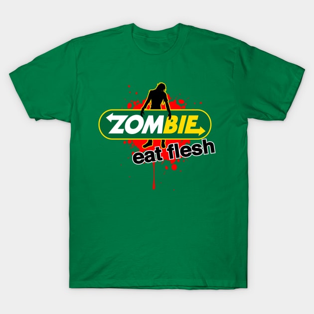 Zombie Eat Fresh T-Shirt by Cosmo Gazoo